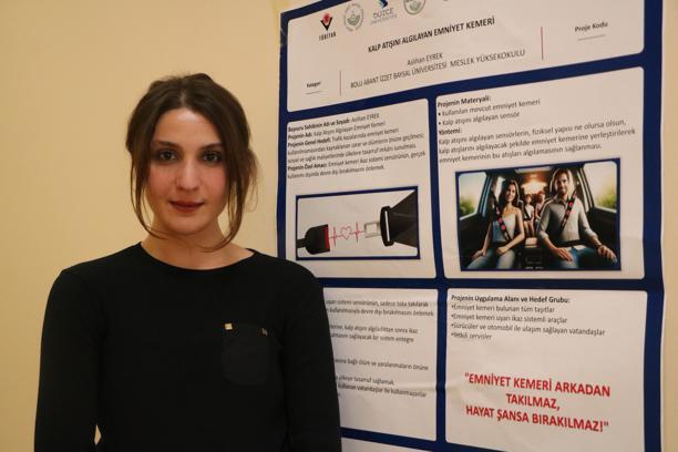 Sürücünün direksiyon başında kalp krizi geçirdiğini algılayacak akıllı kemer projesi