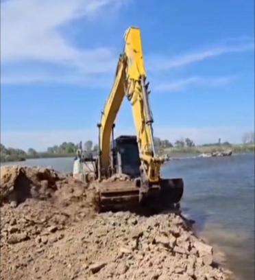 Meriç Nehri'ne Deniz Suyu Karışmasını Önlemek İçin Set Çekildi