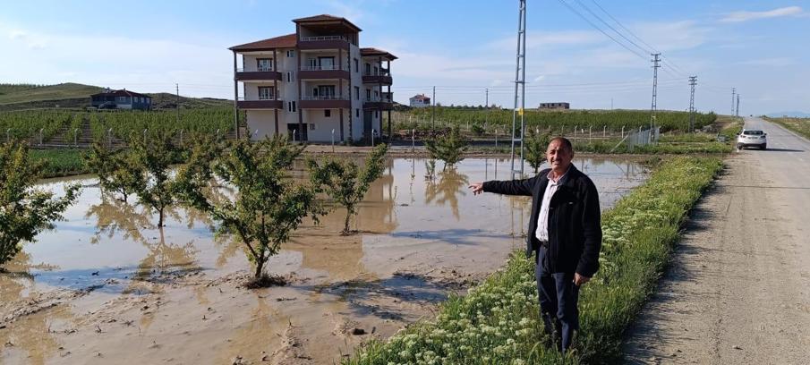 Kayseri'de sağanak nedeniyle tarım arazileri zarar gördü