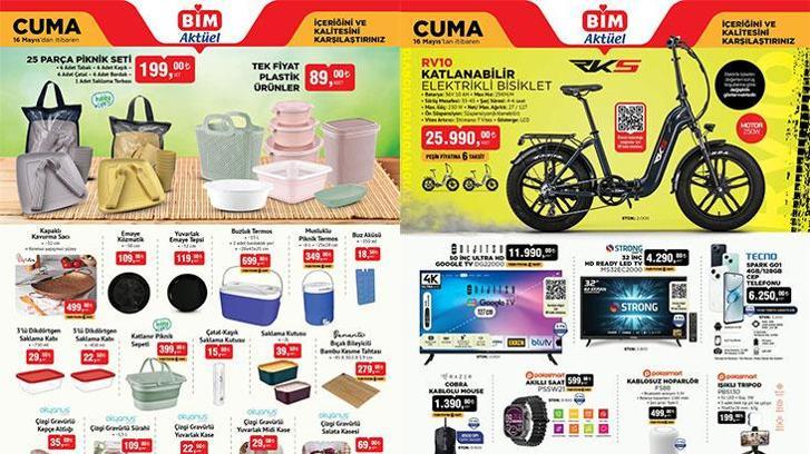 BUGÜN RAFLARDA SATIŞTA! BİM 16 MAYIS CUMA AKTÜEL KATALOĞU | BİM 16 Mayıs Cuma aktüel kataloğunda hangi ürünler satışa sunuldu? Valiz Çeşitleri, Gölgelikli Salıncak, 4 Raflı Çok Amaçlı Dolap, Ahşap Çocuk Yatağı...