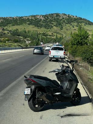 Afyonkarahisar'da motosiklet kazası: 1 ölü, 1 yaralı