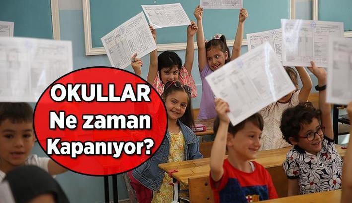 Okullar ne zaman kapanıyor, okullarda son gün hangi tarih? 2025 karne günü ayın kaçında? İşte Yaz tatili başlangıç günü