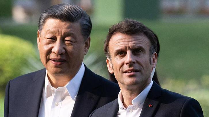 Fransa Cumhurbaşkanı Macron, Çin Devlet Başkanı Şi ile görüştü