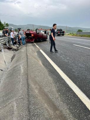 Ereğli'de Otomobil Takla Attı: Aynı Ailedan 3 Kişi Yaralandı