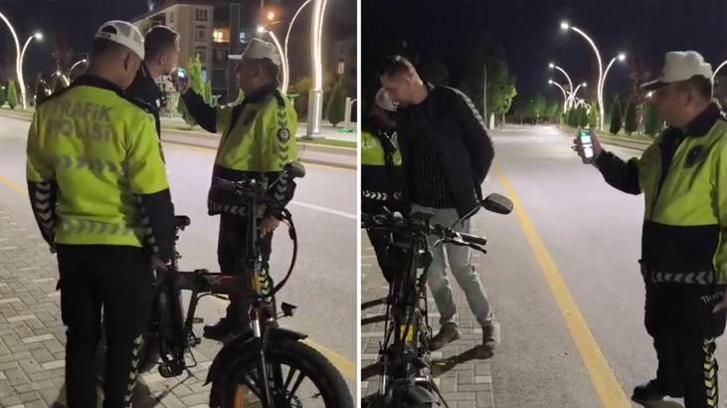 Bisiklet sürücüsüne büyük ceza! Polis uyardı: Alkollü şekilde eşek bile kullanamazsın