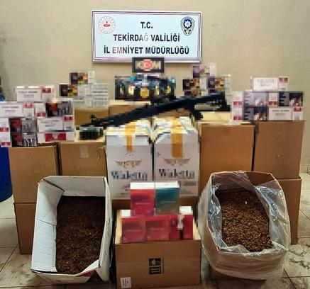 Tekirdağ'da 248 bin makaron ele geçirildi