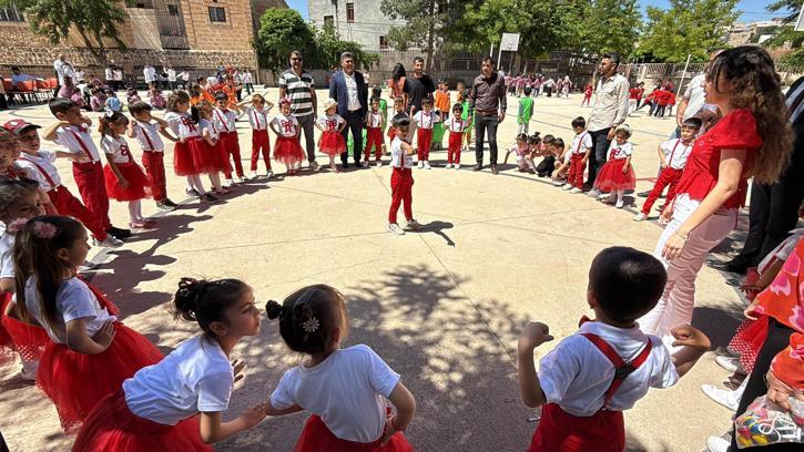 Midyat’ta ilkokul öğrencilerine ‘Geleneksel oyun şenliği’ etkinliği