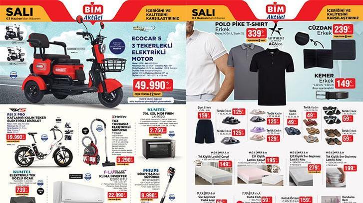 BİM 3 Haziran Salı aktüel kataloğu yarın raflarda satışa çıkıyor! BİM Market 3 Haziran Salı kataloğunda hangi ürünler satışa çıkacak? TV, Cep Telefonu, Kablosuz Mouse, Kablosuz Speaker, Çaydanlık, Muffin Kek Kalıbı, Baton Kek Kalıbı...