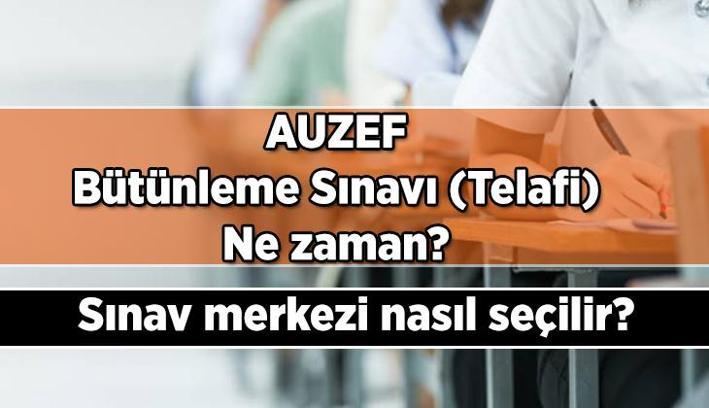 Sınav sistemi > AUZEF bütünleme sınavı (Telafi) ne zaman, sınav merkezi nasıl seçilir? 2025 İstanbul Üniversitesi AUZEF bütünleme sınavı tarihleri ne zaman, sınav yerleri belli oldu mu?