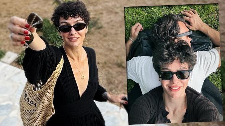 Mutluluktan gözlerinin içi parlıyor! Birce Akalay'dan yeni aşk dolu pozlar