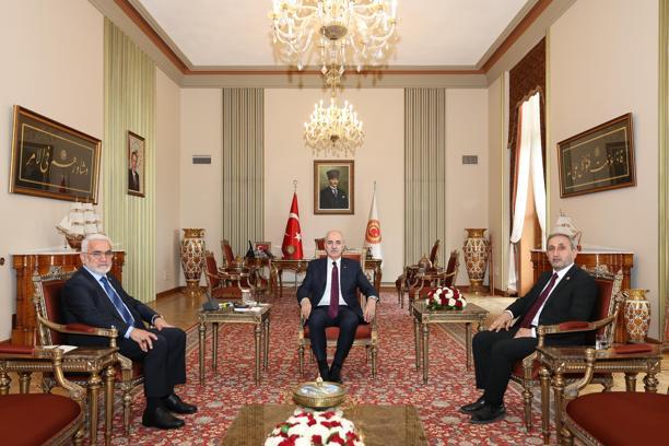 TBMM Başkanı Kurtulmuş, Yapıcıoğlu'nu kabul etti