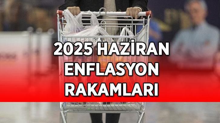 ENFLASYON RAKAMLARI HAZİRAN 2025! TÜİK Haziran ayı enflasyon rakamları ne zaman saat kaçta açıklanacak?
