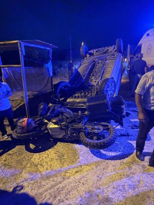 Elazığ’da otomobil ile motosiklet çarpıştı: 2 yaralı