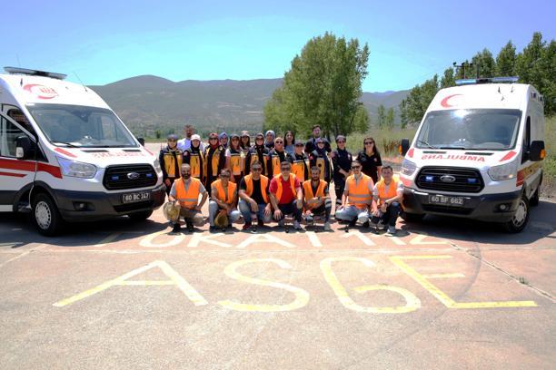 Tokat'ta ambulans sürüş güvenliği eğitimi düzenlendi