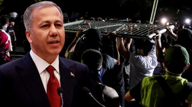Bakan Yerlikaya'dan Saraçhane açıklaması: 42 şahıs yakalanmış ve haklarında adli işlemler başlatılmıştır