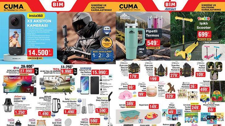 BİM 4 TEMMUZ AKTÜEL KATALOĞU | BİM 4 Temmuz Cuma aktüel kataloğunda hangi ürünler satışa çıkacak? Pipetli Termos, Işıklı Scooter, Borcam Fırın Tepsisi, Dagi Kadın/Erkek Şort Takım...