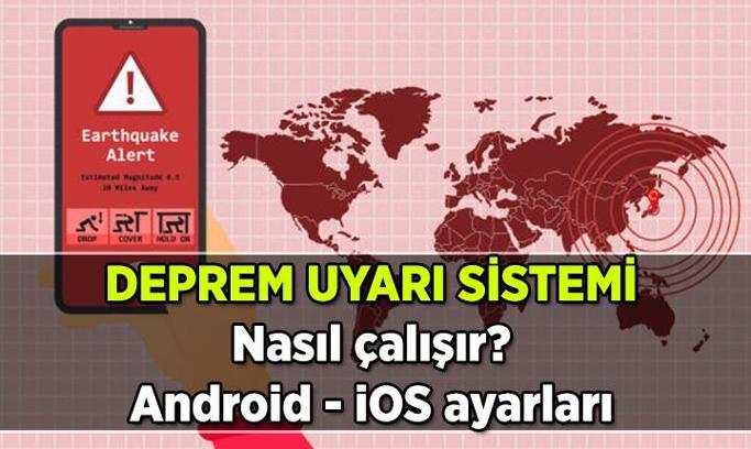 Telefondan deprem alarmı nasıl çalar? 📳 Deprem uyarı sistemi nasıl çalışır? Android, iOS (Apple, iPhone) deprem alarmı nasıl açılır?
