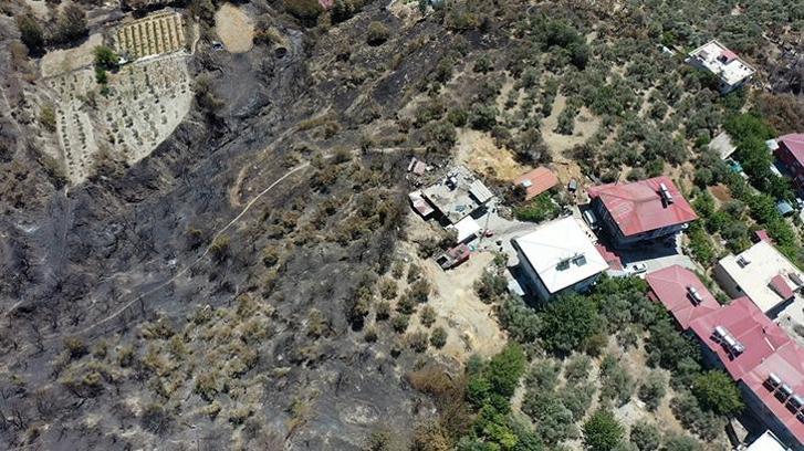 Hatay'da orman yangınında zarar gören mahallelerde hasar tespit çalışması başlatıldı