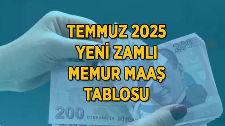 Temmuz 2025 memur maaş zammı belli oldu! 6 aylık enflasyon farkı ve memur maaş zam oranı yüzde kaç oldu? Polis, Öğretmen, Hemşire, Doktor, Profesör yeni zamlı memur maaş tablosu