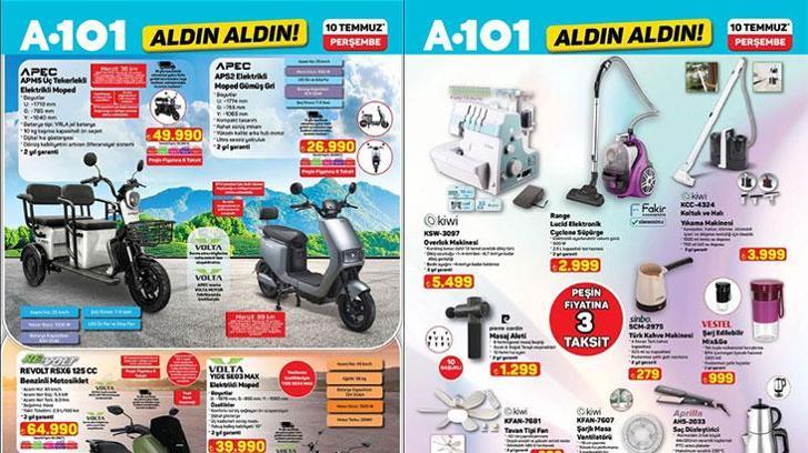 10 TEMMUZ A101 AKTÜEL İNDİRİMLERİ | A101 Aldın Aldın 10 Temmuz Perşembe aktüel kataloğunda peşin fiyatına 3 taksit fırsatı! İşte satışa çıkacak ürünler...