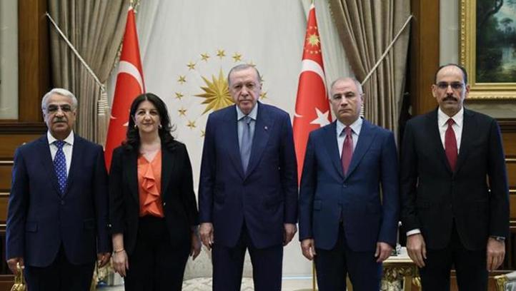 Son dakika... Erdoğan'ın DEM Parti heyetini kabulü başladı