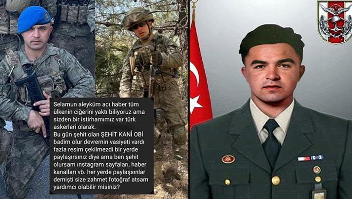 Şehidin vasiyeti ortaya çıktı: Şehit olursam fotoğraflarım her yerde paylaşılsın