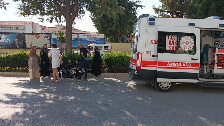 Elektrikli motosikletten düşen sürücü yaralandı