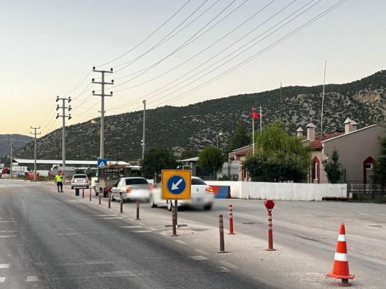 15 araç trafikten men edildi