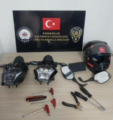 Motosiklet hırsızı suçüstü yakalandı