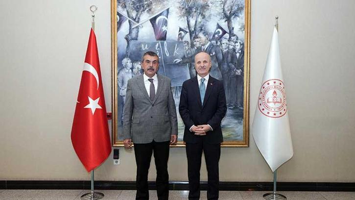 Milli Eğitim Bakanı Tekin, YÖK Başkanı Özvar'ı kabul etti