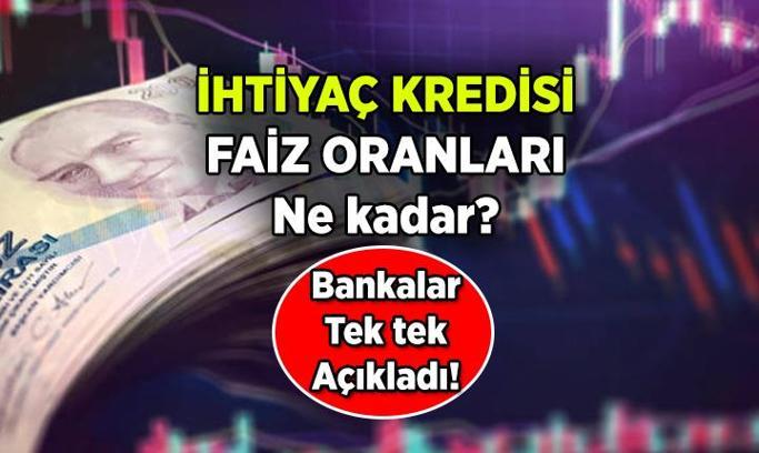 Bankalar tek tek açıkladı 📢 İhtiyaç kredisi faiz oranları ne kadar? En düşük ihtiyaç kredisi faizi hangi bankada?