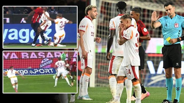 Galatasaray maçında tartışma yaratan penaltı pozisyonları!