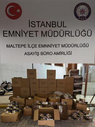 İstanbul - Maltepe’de sigara imalathanesine operasyon: 1 gözaltı