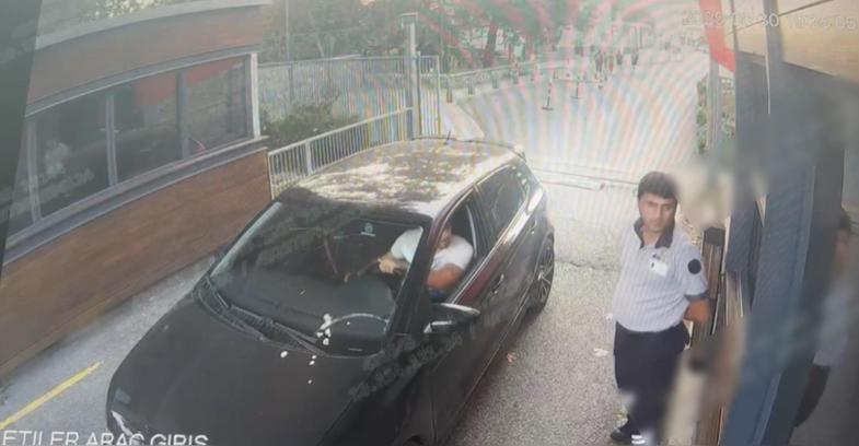 İstanbul - Sarıyer'de üniversite kampüsündeki cinayet öncesinde Kurtuluş’un kampüse girdiği anlar güvenlik kamerasında