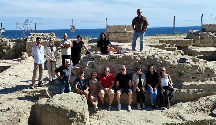 Tiyatrocular, Perinthos Antik Kenti'nde ortaya çıkarılan tiyatroyu ziyaret etti