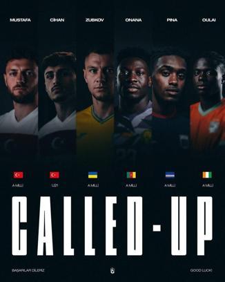 Trabzonspor’dan 6 oyuncu milli takımlarda