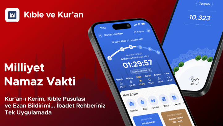 Milliyet Ramazan Özel! İmsakiye, Kur'an-ı Kerim, Kıble pusulası ve Ezan bildirimi...Hepsi tek uygulamada