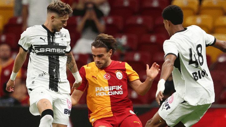 Galatasaray hazırlık maçında Rennes ile yenişemedi! 6 gollü maç nefes kesti