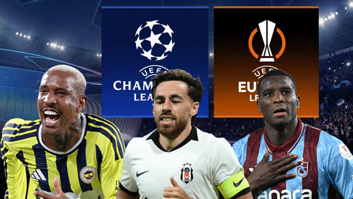 F.Bahçe, Beşiktaş ve Trabzonspor'un olası rakipleri belli oldu!