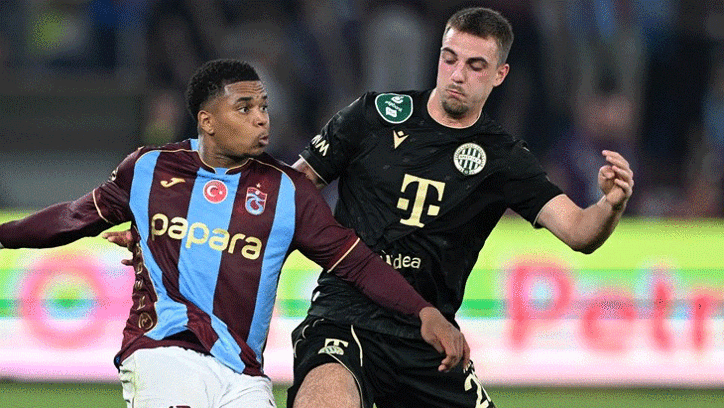 Trabzonspor, Ferencvaros'a tek golle mağlup oldu! Tur şansını zora soktu