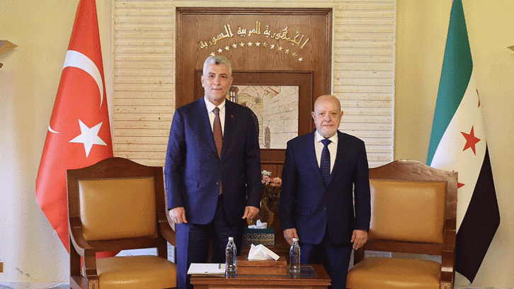 Bakan Bolat, Suriye Ekonomi ve Sanayi Bakanı eş-Şaar ile bir araya geldi