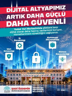 Nilüfer Belediyesi dijital altyapısını güvenceye aldı