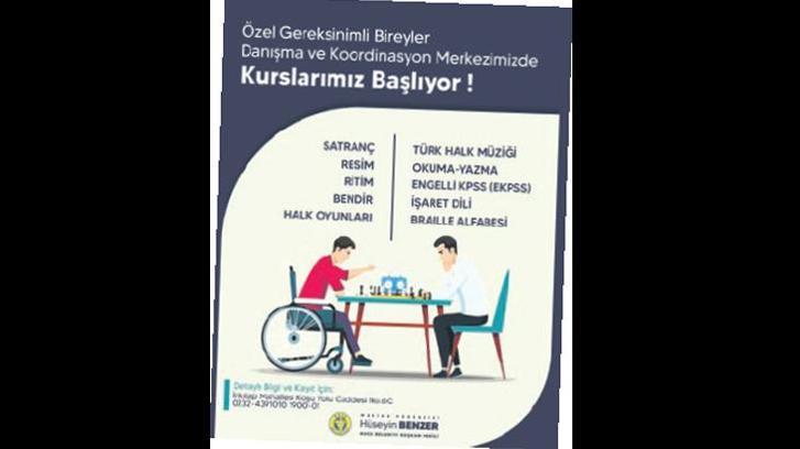Engelsiz yaşam kursları başlıyor