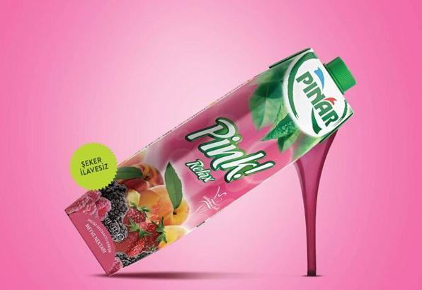 Kadınlara özel meyve suyu Pınar Pink!