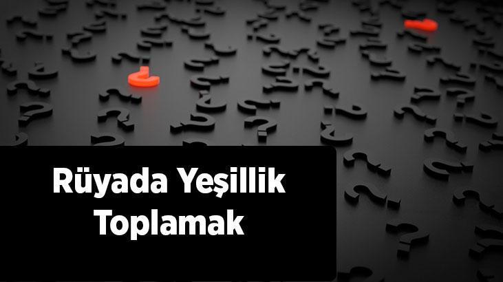 Tarladan yeşillik toplamak neye işarettir?