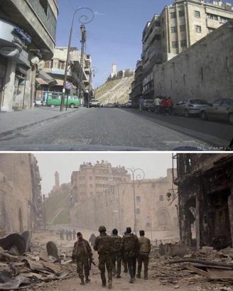 Savaşın yıkıcılığını gözler önüne seren Halep fotoğrafları