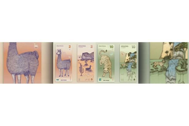 Arjantin'in doğal yaşamından ilhamını alan banknot tasarımları