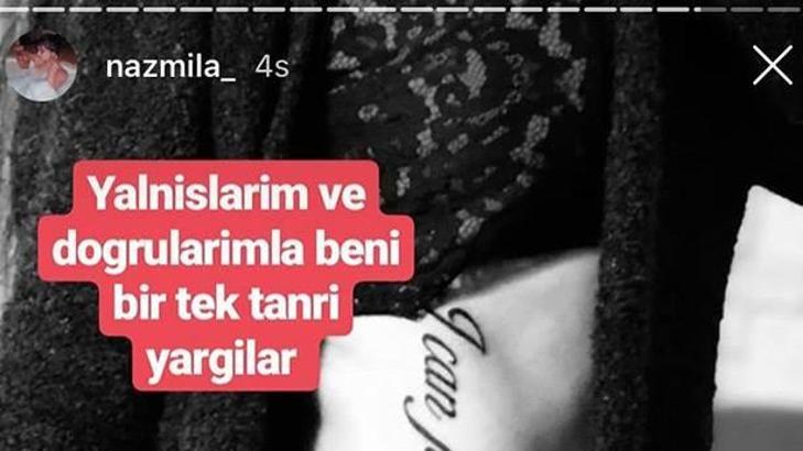 Naz Mila, dövmesini yaptırırken hangi çeviri programını kullandı?