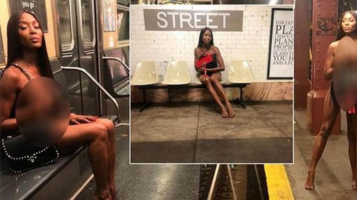 Naomi Campbell metroda çıplak poz vermeyi nasıl kabul etti?