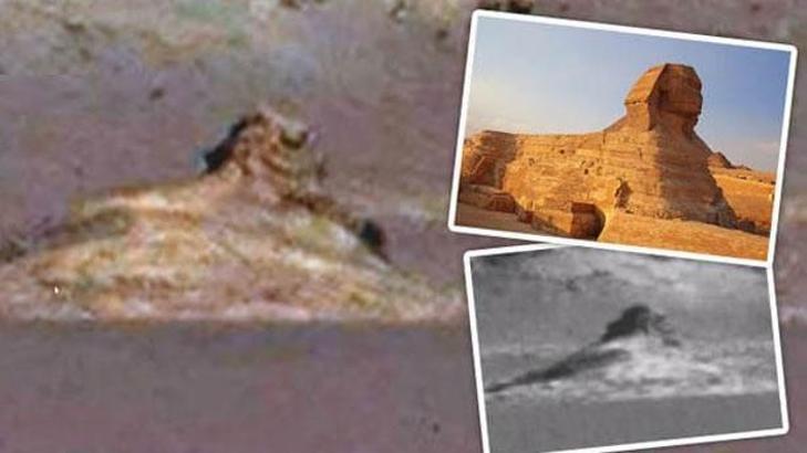 Mars'ta Büyük Gize Sfenksi bulunduğu iddia edildi